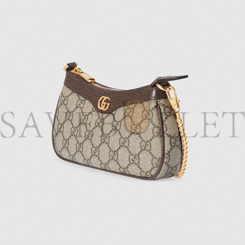GUCCI BEIGE AND EBONY GG SUPREME CANVAS 764960 (19*10*3cm) GUCCI BEIGE AND EBONY GG SUPREME CANVAS 764960 (19*10*3cm)